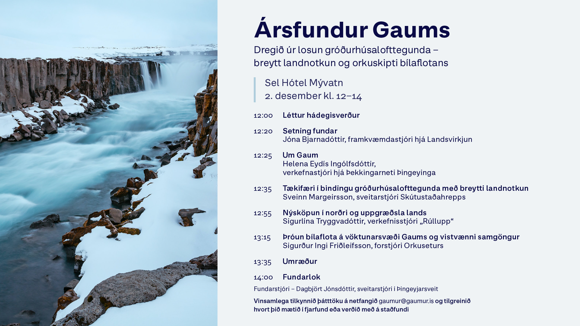 Ársfundur Gaums - Sjálfbærniverkefnisins á Norðausturlandi