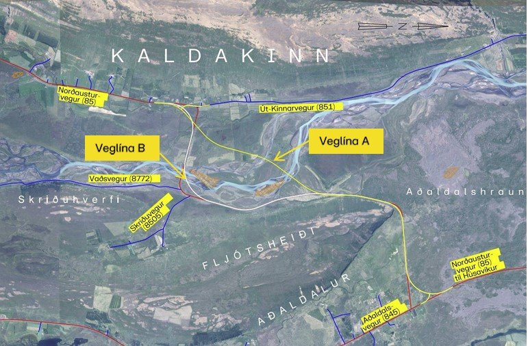 Norðaustuvegur um Skjálfandafljót í Kinn - matsáætlun